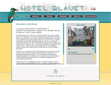 Tablet Screenshot of hotelblauet.com